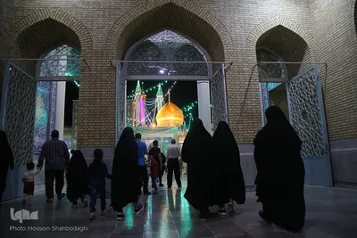 حرم کریمه اهل بیت(ع) در شب عید غدیر