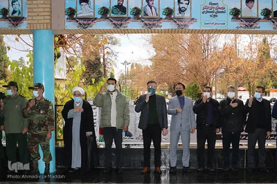 مراسم غبارروبی گلزار شهدای مدافع حرم در شیراز‎‎