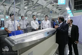در حاشیه مراسم بدرقه اولین کاروان حجاج ایرانی