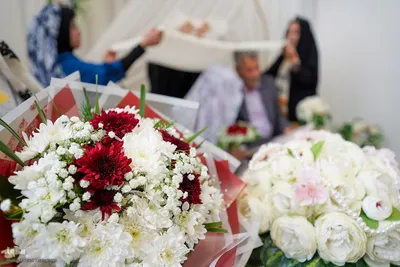 مراسم عقد زوجین در جوار حرم حضرت شاهچراغ(ع)