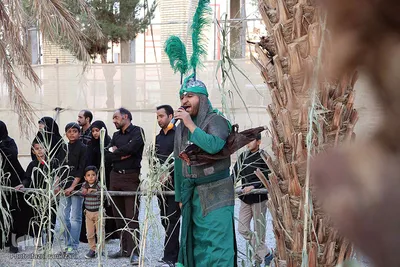 مراسم تعزیه خوانی در جوار امام زادگان باقریه بیرجند
