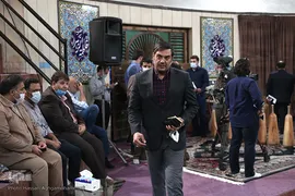 نیما نکیسا، سنگربان سابق تیم ملی فوتبال در آیین نکوداشت روز ملی فرهنگ پهلوانی و ورزش زورخانه ای