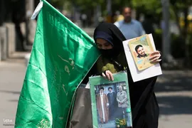تجمع دانشگاهیان دانشگاه تهران در حمایت از خیزش دانشجویان دانشگاه‌های آمریکا