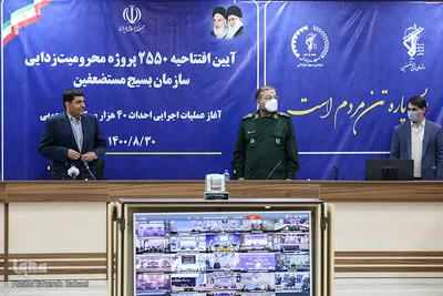 آیین افتتاحیه ۲۵۵۰پروژه محرومیت زدایی سازمان بسیج مستضعفین