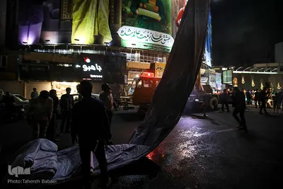 رونمایی از دیوارنگاره محرمی ۱۴۰۰ میدان ولیعصر(عج)
