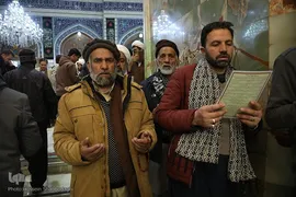 حال و هوای حرم کریمه اهل بیت(ع) در شب شهادت پدر بزرگوارشان
