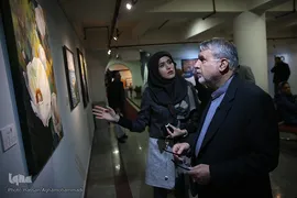 بازدید سید رضا صالحی امیری، رئیس کمیته ملی المپیک از نمایشگاه آثار برگزیده جشنواره ملی و هنری «همام»