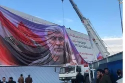An Kafa Wani Babban Hoto Na Shahid Abu Mahdi Al-Muhandis A Filin Jirgin Bagadaza