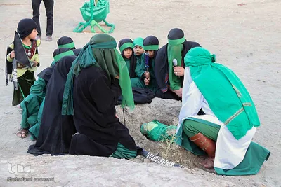 مراسم تعزیه خوانی در جوار امام زادگان باقریه بیرجند
