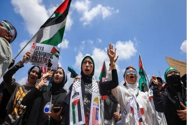 فعالية كبيرة في ماليزيا تضامناً مع غزة