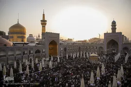 آیین سنتی اذن عزا در حرم مطهر رضوی
