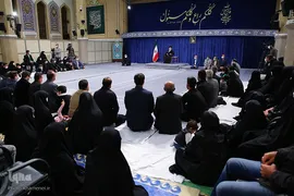 دیدار رهبر معظم انقلاب با خانواده شهدای حادثه‌ تروریستی شاهچراغ(ع) شیراز