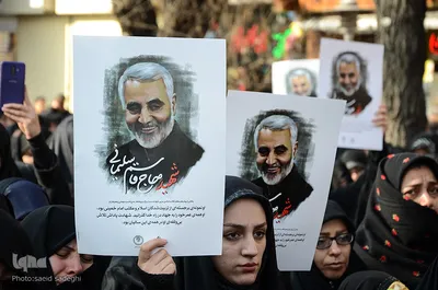 سوگواری شهادت سپهبد حاج قاسم سلیمانی در سراسر ایران