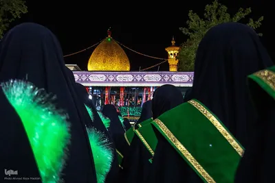 تشیع نمادین حضرت زهرا (س) در شاهچراغ(ع)