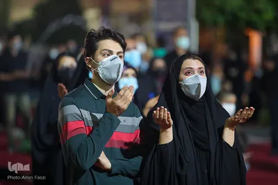 عزاداری شب عاشورای حسینی در حرم مطهر شاهچراغ(ع)