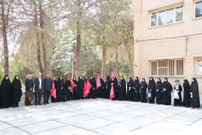 اعزام دانشجو معلمان دانشگاه فرهنگیان لرستان به پیاده‌روی اربعین حسینی