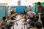 اعتکاف دانش آموزی در مسجد جامع یزد‎