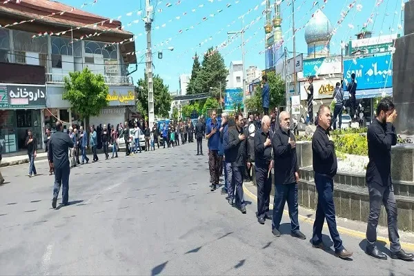 خروش دلدادگان اهل بیت عصمت و طهارت ( ع) در روز شهادت جانسوز ششمین امام معصوم در تنکابن