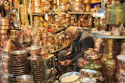 مسگری در اراک/عکاس: پریسا بهزادی
