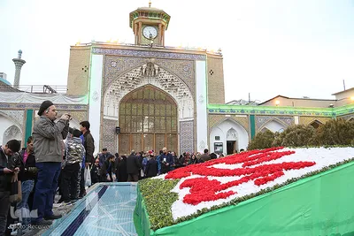 مراسم تعویض پرچم آستان مقدس حضرت عبدالعظیم حسنی(ع)