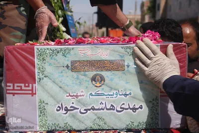 تشییع پیکر شهید «مهدی هاشمی خواه» در کلاله