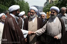 راهپیمایی نمازگزاران تهرانی در حمایت از بیانیه شورای عالی امنیت ملی