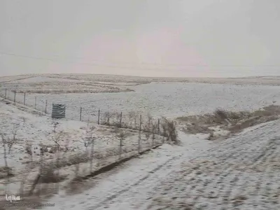 طبیعت برفی ارتفاعات و مناطق روستایی اهر