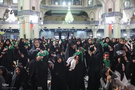 مراسم شیرخوارگان حسینی در حرم عبدالعظیم حسنی