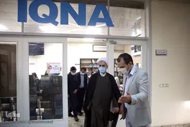 بازدید ‎⁨حجت‌الاسلام و المسلمین محمدرضا مبلغی، رئیس فراکسیون امر به معروف و نهی از منکر مجلس شورای اسلامی از ایکنا