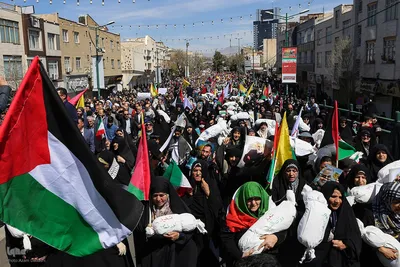 راهپیمایی روز جهانی قدس و تشییع شهیدالقدس «علی آقابابایی» در قزوین