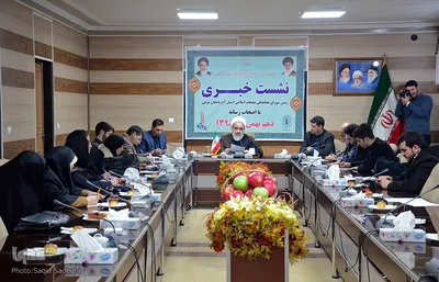 نشست خبری حجت‌الاسلام رسول برگی، رئیس شورای هماهنگی تبلیغات اسلامی استان آذربایجان شرقی