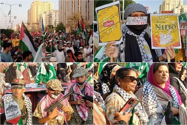 دطوفان الاقصی عملیاتو لومړنۍ کلیزه او د پاکستان  د ولس پيوستون(فیلم)