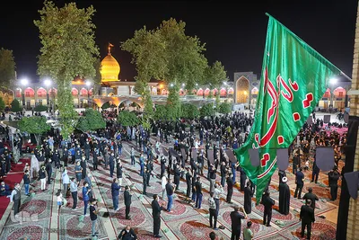 عزاداری شب عاشورای حسینی در حرم مطهر شاهچراغ(ع)