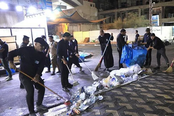 آغاز پویش غبارروبی گسترده بین‌الحرمین با پایان اربعین