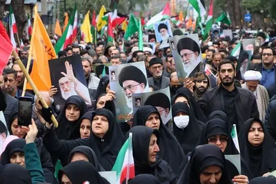 اجتماع مردم ساری در سوگ رهبر شهید خود، امام خامنه‌ای (ره)