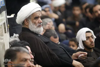 حضور آیت‌الله کعبی درمراسم عزاداری حضرت سیدالشهداء(ع)
