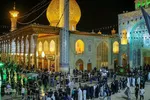 عزاداری شب چهارم محرم در حرم مطهر حضرت شاهچراغ (ع)‎‎