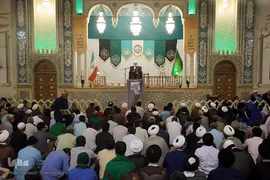 مراسم بزرگداشت آیت الله محمد آصف محسنی(ره) در شبستان امام خمینی (ره) حرم مطهر حضرت فاطمه معصومه سلام الله علیها