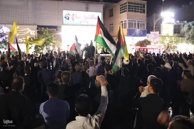 تجمع مردم انقلابی ملایر در محکومیت جنایت رژیم خبیث صهیونیستی‎