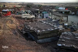 پشت صحنه فیلم سینمایی «تک تیرانداز» در شهرک سینمایی دفاع مقدس