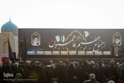 تشییع پیکرهای ۱۲ شهید گمنام در مشهد مقدس