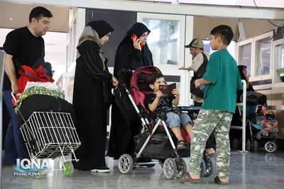 تردد زائران اربعین‌ از مرز بین‌المللی خسروی