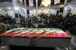 آیین وداع با پیکر شهید معصومه کرباسی در دانشگاه شیراز‎
