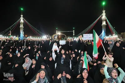 حال و هوای جمکران در شب عید مباهله