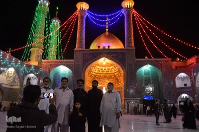 حرم کریمه اهل بیت(س) در شب میلاد جواد الائمه(ع)