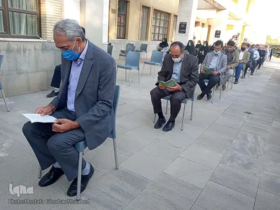 تجمع جمعی از دانشگاهیان بسیجی اهر در محکومیت اهانت به ساحت پیامبر اکرم(ص)