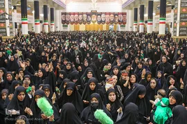 مراسم «شیرخوارگان عاشورایی» در حرم حضرت معصومه(س)