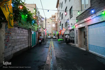 آذین‎بندی و جشن شب نیمه شعبان
