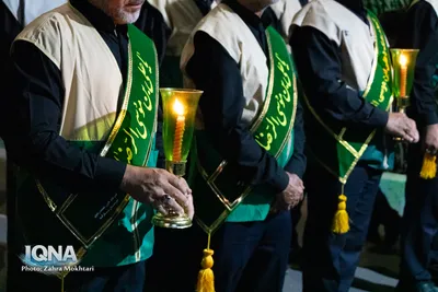 قافله عزاداری شام غریبان شهادت امام رضا(ع) در مبارکه
