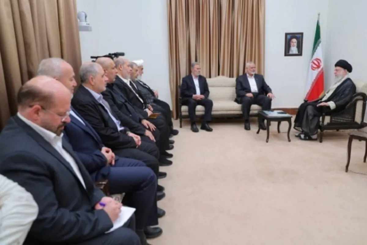 Ismail Haniyeh da Ziad Nakhale sun gana da jagoran juyin juya halin Musulunci